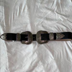 Steve Madden Double Buckle Belt